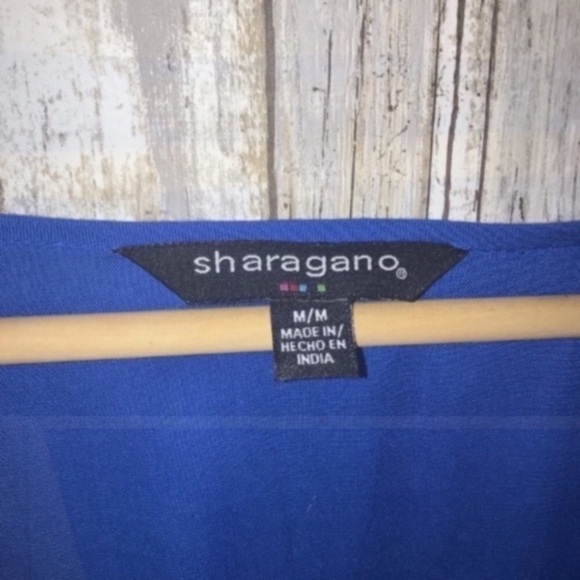 Sharagano Blue Tassel Blouse - Picture 4 of 6